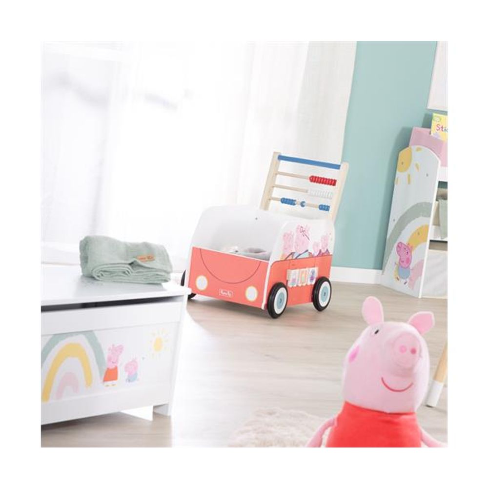 Roba Kids Montessori Drvena edukativna guralica Peppa Pig slika 5