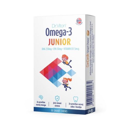 Dr. Viton Omega-3 junior 30 mekih tableta za žvakanje slika 1