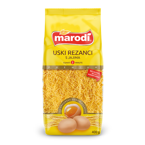 Marodi Uski rezanci s jajima 400g slika 1