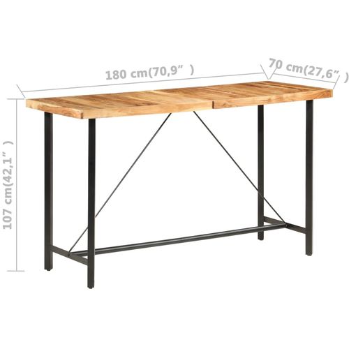 Barski stol 180 x 70 x 107 cm od masivnog bagremovog drva slika 54