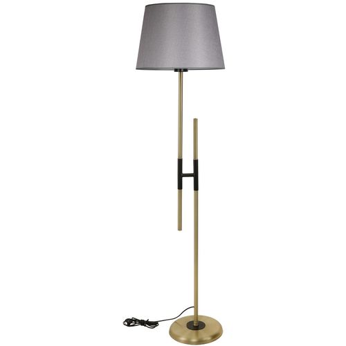 Felix Eskitme Lambader Pramit Hasır Gri Abajurlu Grey Floor Lamp slika 1