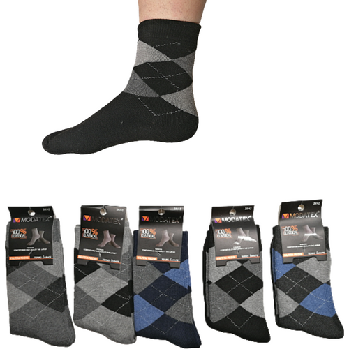 Zimske muške čarape Romb, 5 pari slika 1