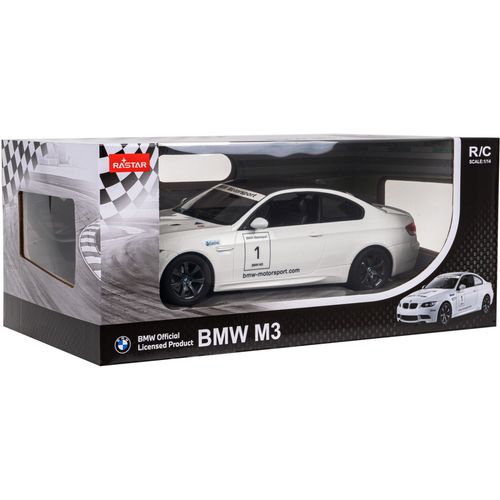Rastar metalni BMW M3 1:14 na daljinsko upravljanje bijeli slika 2