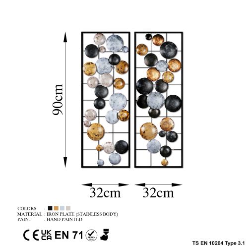 Wallity Metalna zidna dekoracija, Camber - 3 slika 7