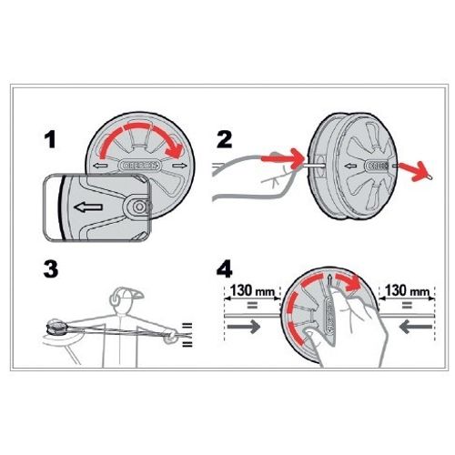 Poluautomatska najlon glava Ramda EASY&LOAD za motorne trimere slika 4