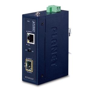 Planet Industrial Compact Size 100 1000 Base- Open Slot SFP to 1GbE RJ45 Media Converter (-40 to 75 C)