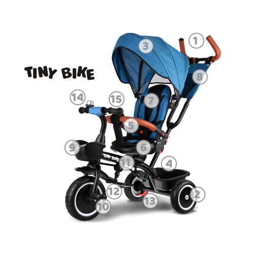 Tricikl Tiny Bike 3u1 – Green slika 4