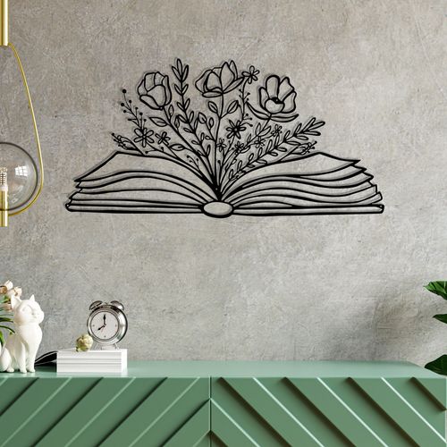 Culture Flower Black Decorative Metal Wall Accessory slika 2