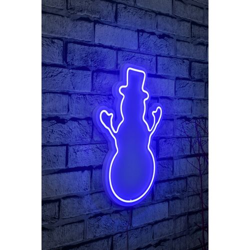 Wallity Ukrasna plastična LED rasvjeta, Snowman - Blue slika 10
