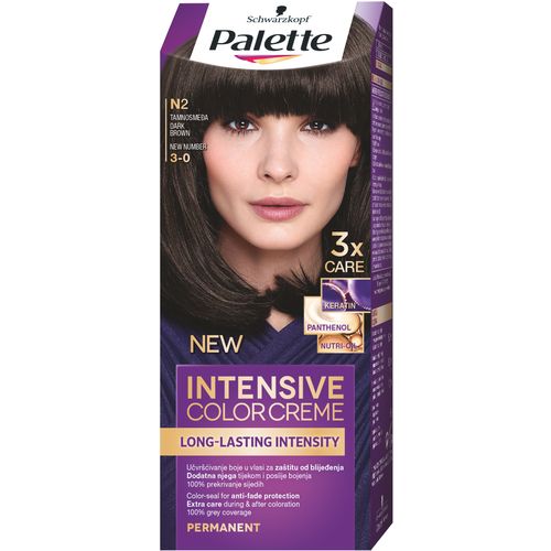 Palette Intensive Color Creme boja za kosu N2 Dark Brown Tamno Smeđa 3-0 slika 1