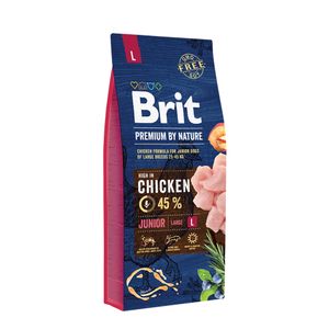 Brit Premium By Nature Junior Large piletina, 15 kg