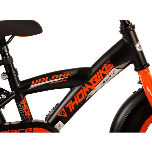 Volare dječji bicikl Thombike 12" crno-narančasti slika 7