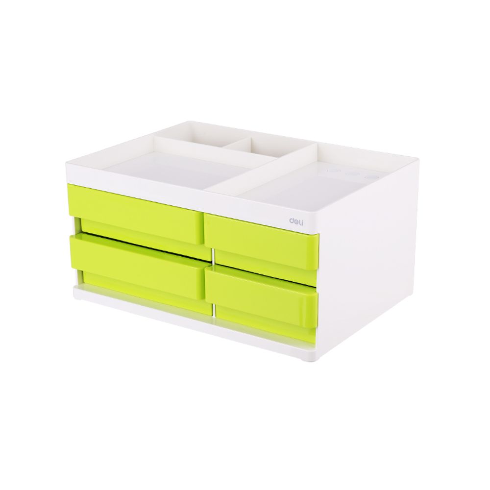 Deli Stoni organizer ABS, 4 fioke, 3 odjeljka - Zeleni EZ25050 slika 1