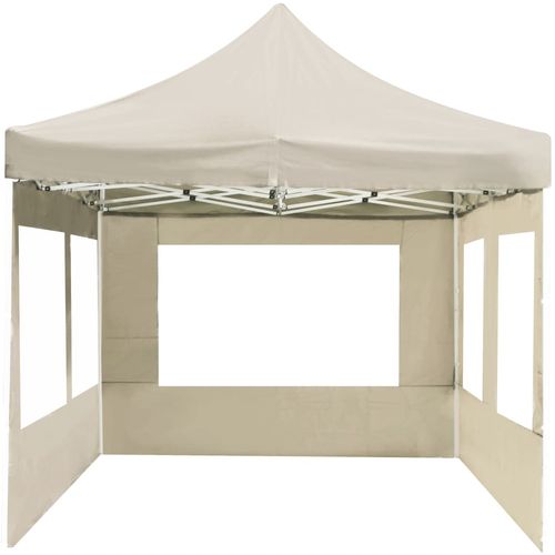 Profesionalni sklopivi šator za zabave 6 x 3 m krem slika 39