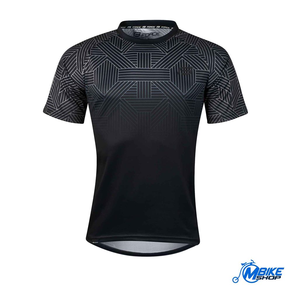 Force Majica kratkih rukava za biciklizam City Black/Grey slika 1