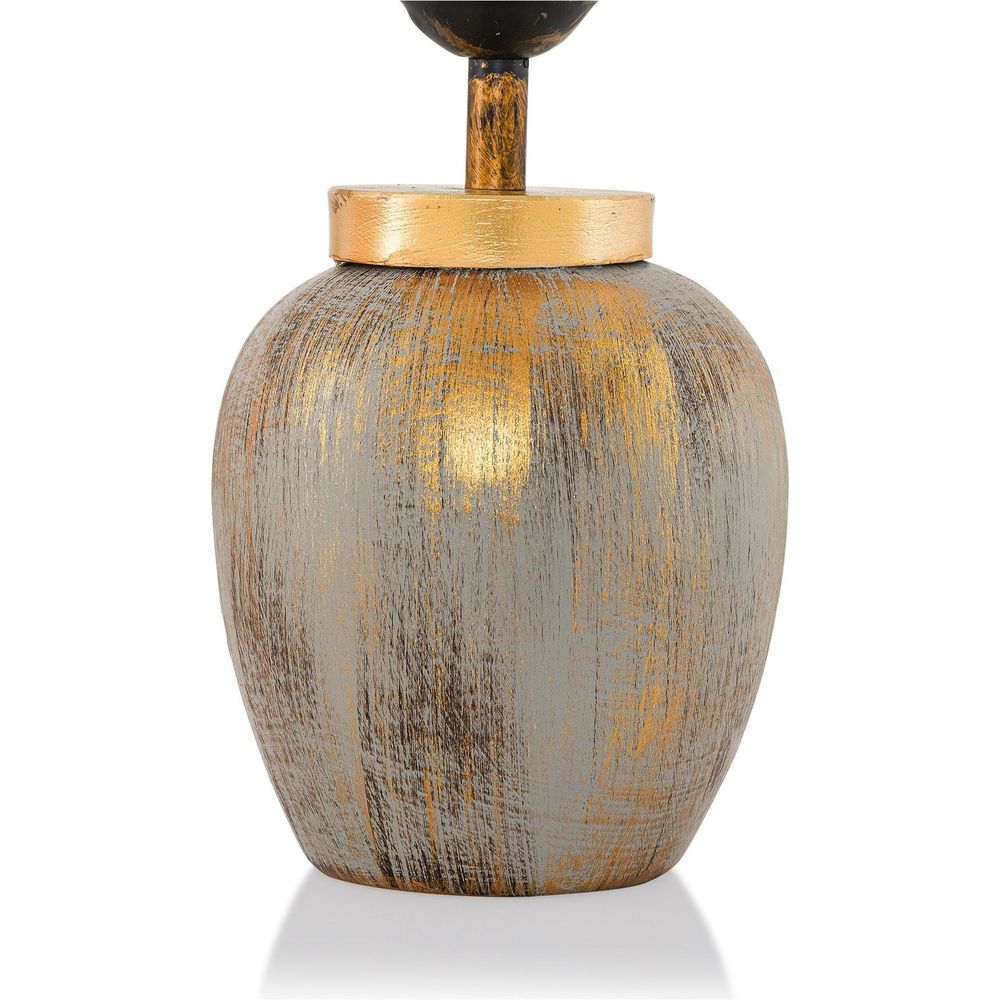 Elegantna Zlatna Stolna Lampa TM275 s Krem Sjenilom slika 4