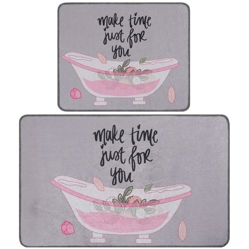 Make Time Djt Multicolor Bathmat Set (2 Pieces) slika 3