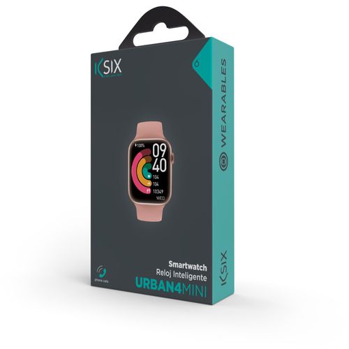 KSIX, smartwatch Urban 4 mini, TFT 1,74” zaslon, 3 dana aut., IP68, rozi slika 2