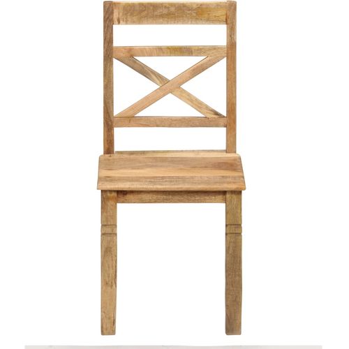 Blagovaonske stolice od masivnog drva manga 4 kom slika 15