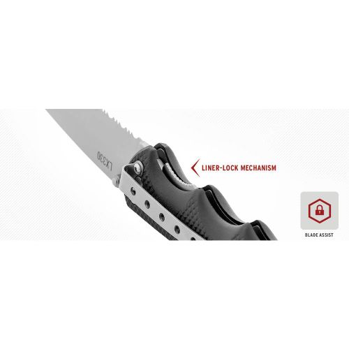 Coast Light-Knife LK375 139901 džepni nož s klipom, uklj. LED svjetiljka  crna slika 4