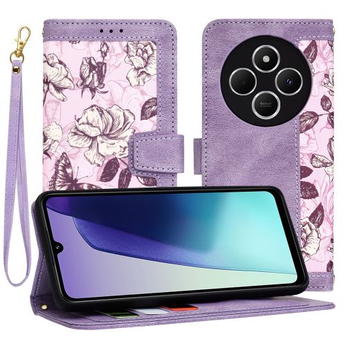 Techsuit FlipCraft preklopna torbica za Xiaomi Redmi 14C - Mysterious Purple slika 1