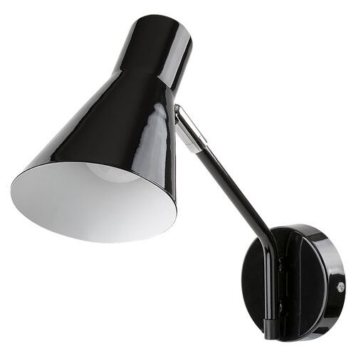 Rabalux Alfons, metal zidna lampa, crna-hrom, E27 1x MAX 25W slika 1