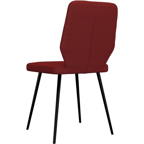 Blagovaonske stolice od tkanine 6 kom crvena boja vina slika 39