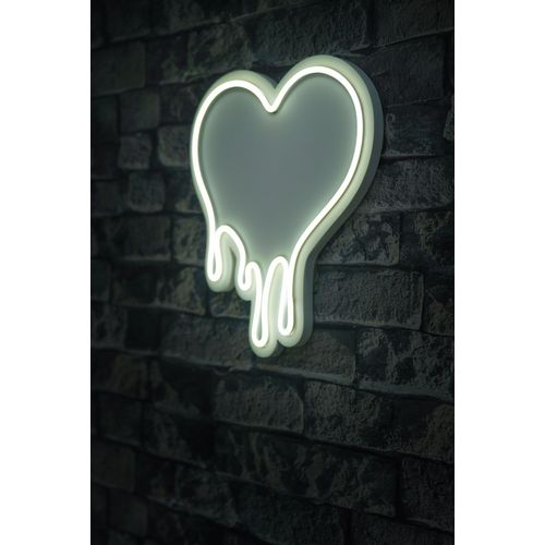 Wallity Ukrasna plastična LED rasvjeta, Melting Heart - White slika 1
