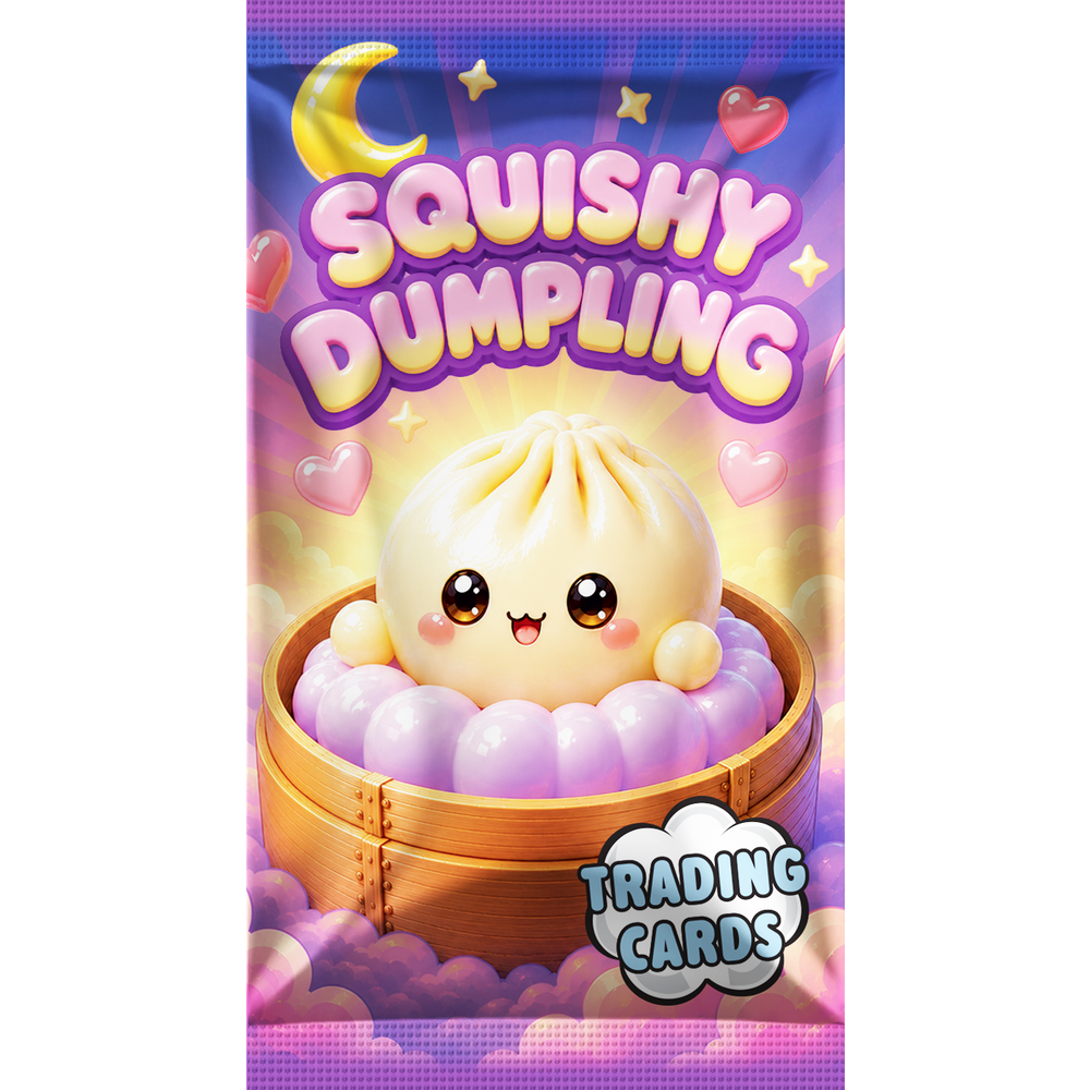 Squishy Dumpling trading card - 5 paketića kartica slika 1