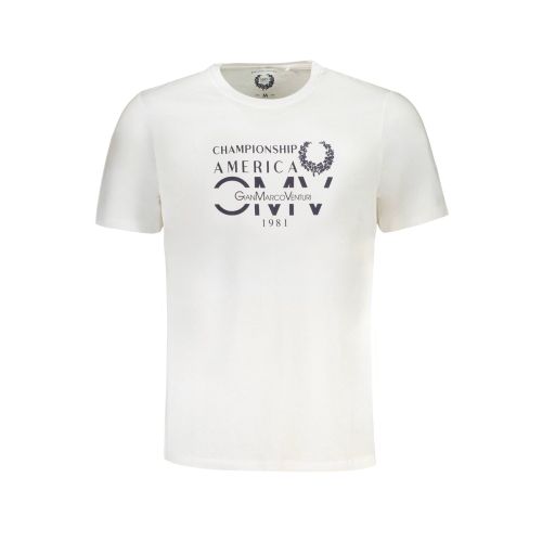 GIAN MARCO VENTURI MEN'S SHORT SLEEVED T-SHIRT WHITE slika 1