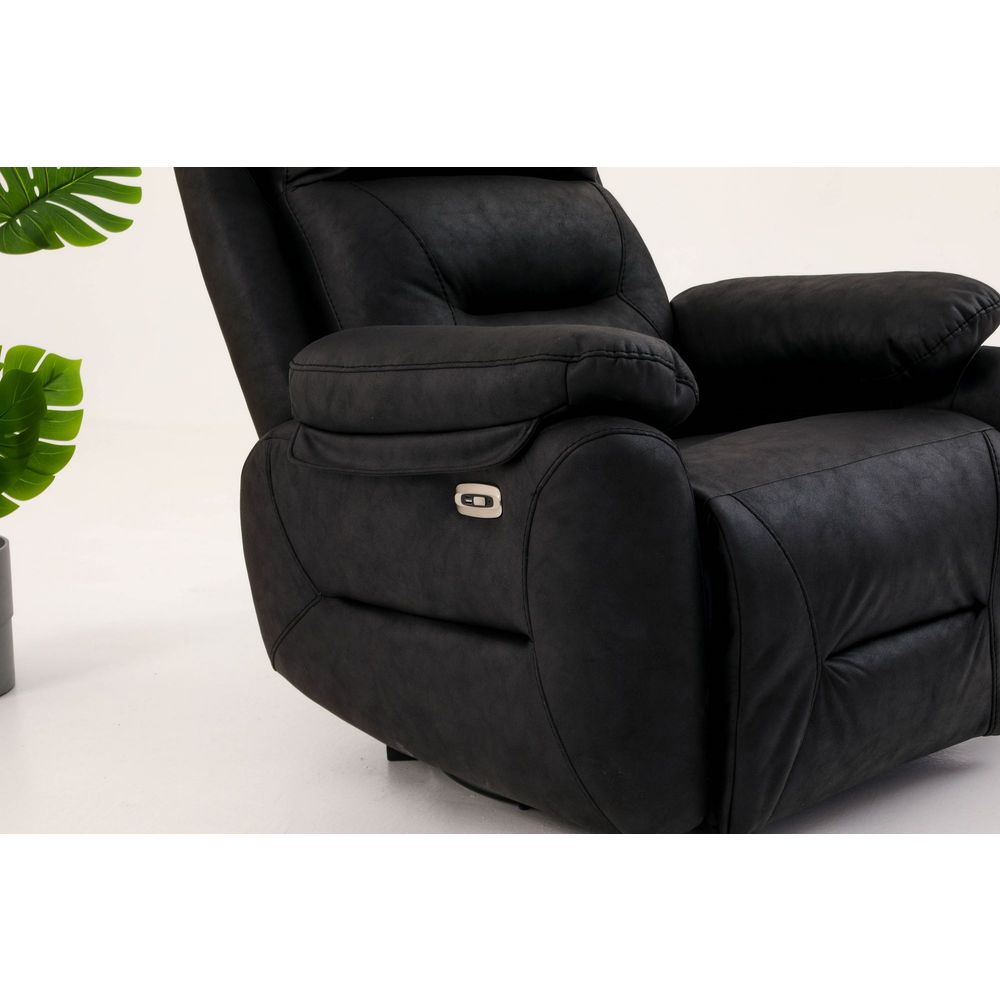 Električni Relax Fotelja Comfort - Crna slika 6