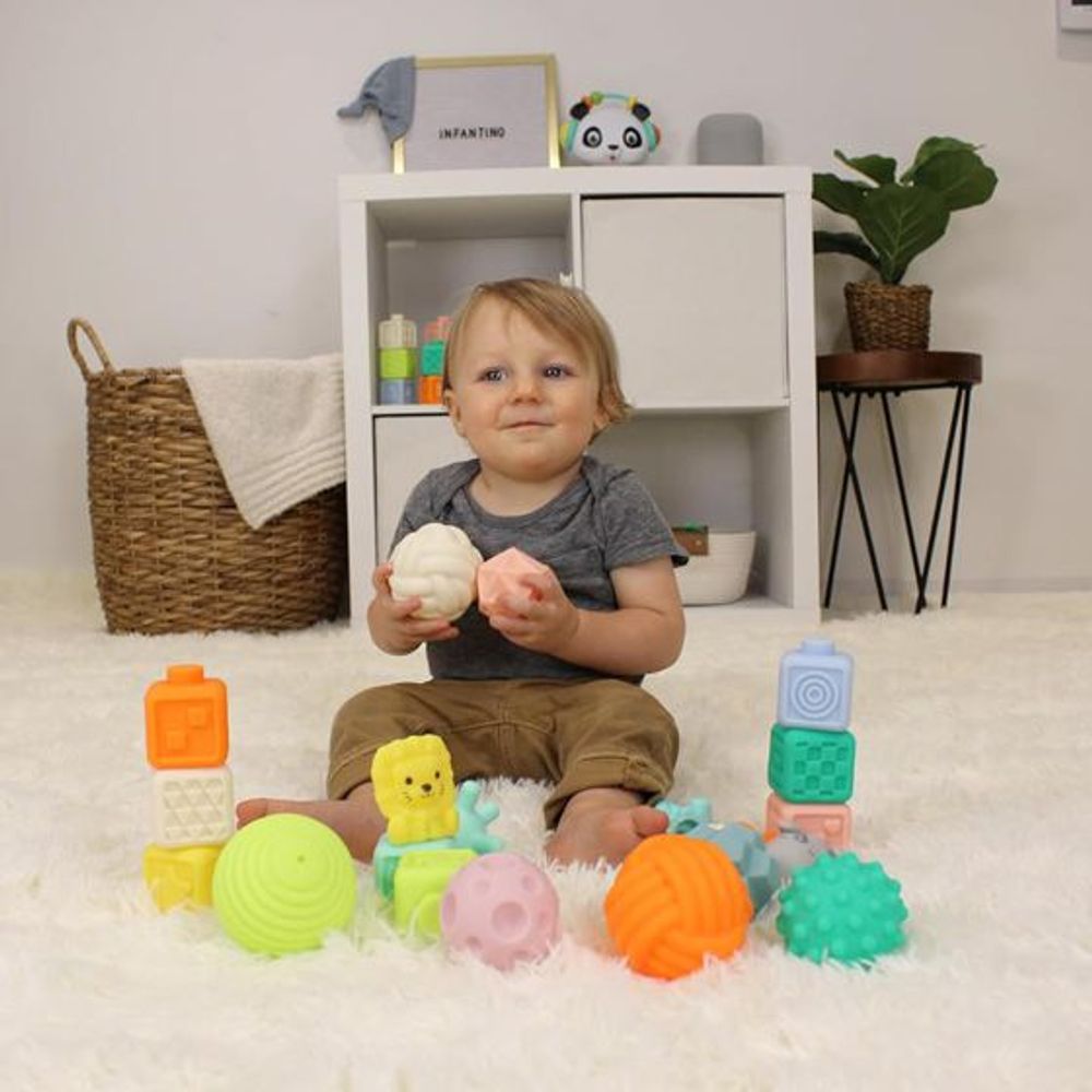 Infantino Gumeni senzorni oblici Activity Playset slika 3