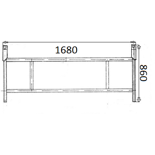 Varšavske skele širine 168 cm slika 1