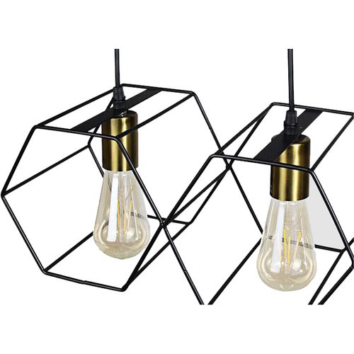 Lampa Viseća APP1132-3CP Black Gold slika 2