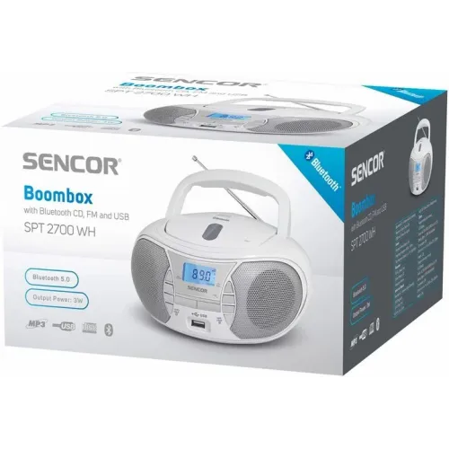 Radio CD Player SENCOR SPT 2700 WH S CD/MP3/USB/BT slika 2