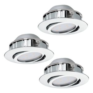 PINEDA Ugradbeno svjetlo - set 3XLED-rec.spot Ø84 krom