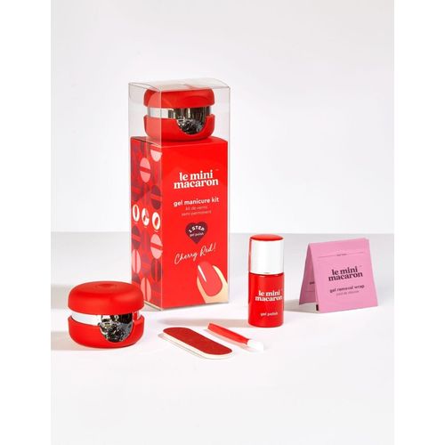 Le mini macaron set za trajni lak sa led lampom Cherry Red 8,5ml slika 2