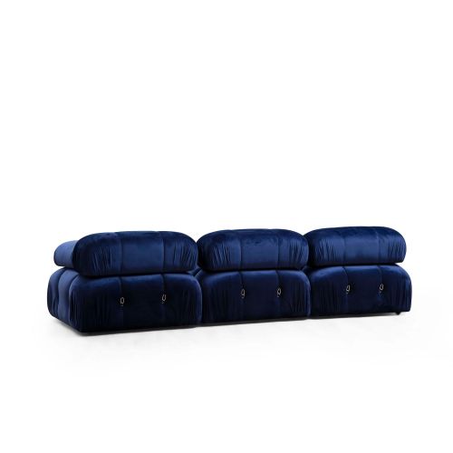 Atelier Del Sofa Sofa, Plava, Bubble 1R - Velvet Blue slika 2