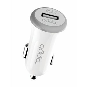 Auto punjač ADDA CC-001-WH, Fusion Car Charger, USB-A, QC3.0, 3A, bijeli