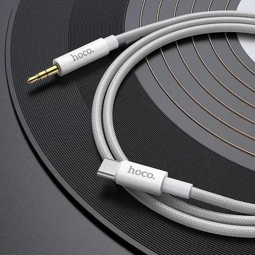 HOCO AUX Audio Jack kabel 3,5 mm na Type-C UPA19 1 m srebrni slika 4