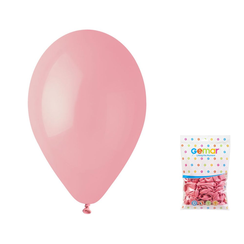 G90-73 Balon Pastelni Svijetlo Pink 26cm, 100kom slika 1