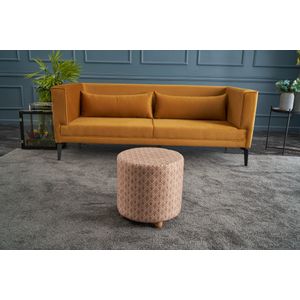 Flora Puf Silindir Multicolor Pouffe