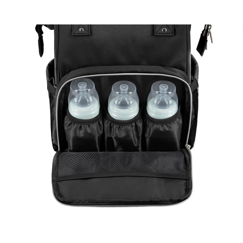 Kikka Boo Torba/Ruksak Siena, Black&Silver slika 9