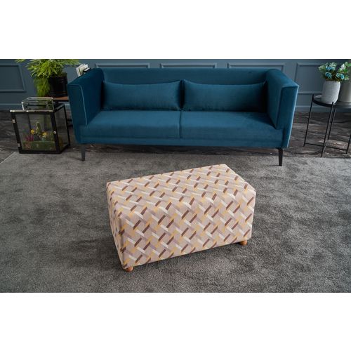 Perla Puf Uzun Multicolor Pouffe slika 2