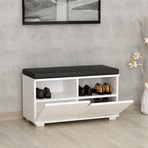 Drago - White White Shoe Cabinet slika 4