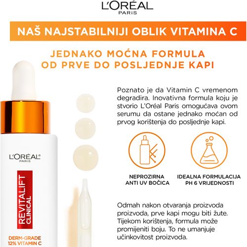 L'Oreal Paris Revitalift Clinical serum s 12% čistog vitamina C slika 5