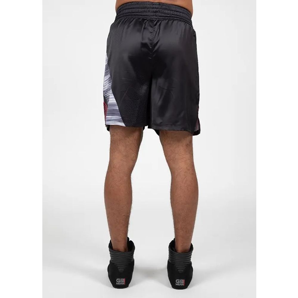 Gorilla Wear CLAYTON Bokserski šorc, Crno/Crveni slika 4