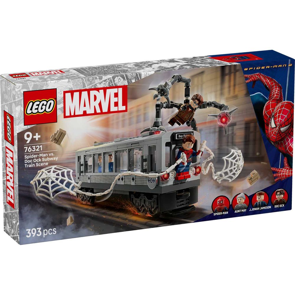 LEGO 76321 Spider-Man vs. Doc Ock Subway Train Scene slika 1