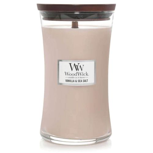 WOODWICK CLASSIC LARGE, svijeća mirisna Vanila & sea salt  slika 1