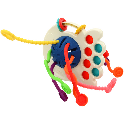 Šarena senzorna igračka za grickanje - Hobotnica za bebe slika 3